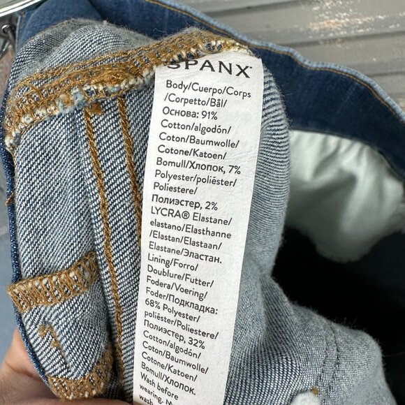 Spanx Flare Denim Jeans Vintage Indigo Sz 1X NWT - Picture 12 of 13